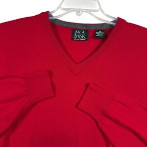 Jos. A. Bank Sweater Mens Medium V-Neck 100% Merino Wool Signature Collection